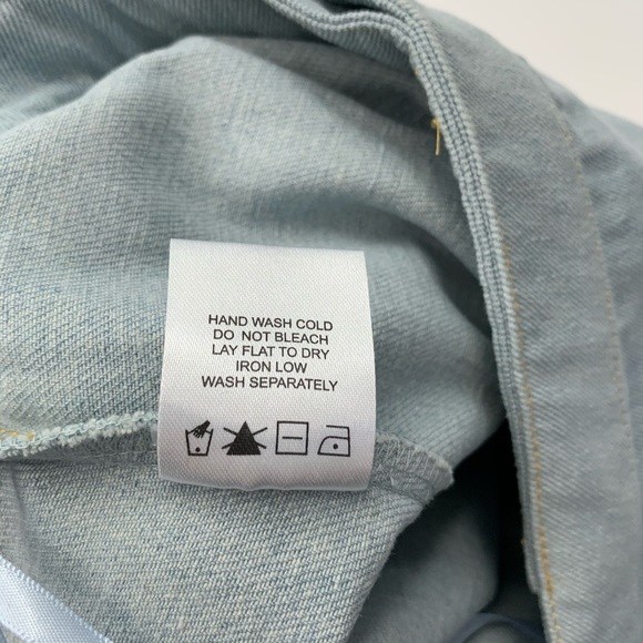 Superdown Pamela denim skirt; Adjustable lace-up - Picture 11 of 11